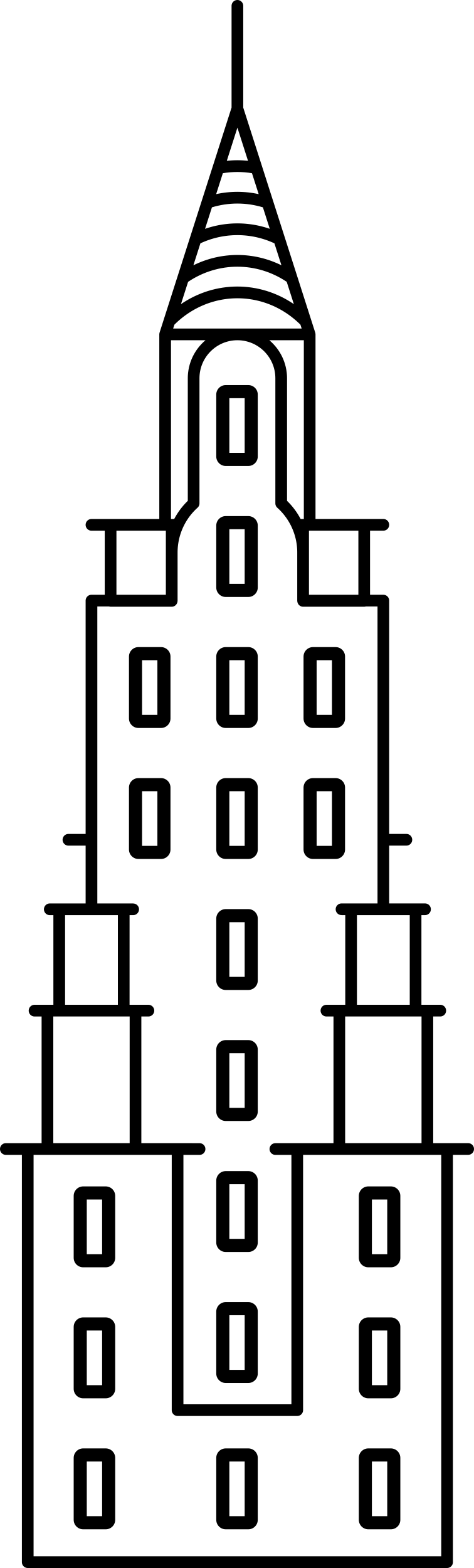 Chrysler Building Sticker Svg Vector Free Vectors